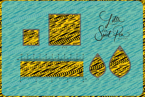 0319 - Halloween Blood Spatter and Crime Scene Tape (Combo)