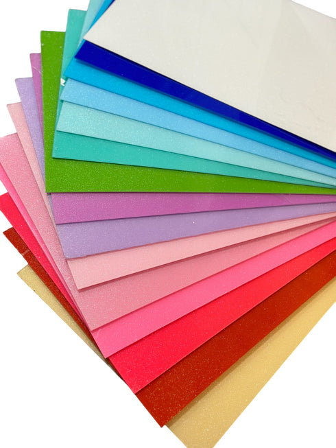 Scratch and Dent: 2mm - Single Sided Glitter - Multiple Colors