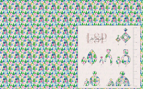 0328 - Colorful Christmas Trees