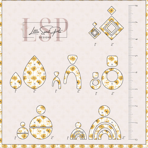 3311 - Distressed Daisy Splash