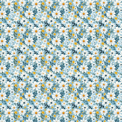 3312 - Daisies on Blue