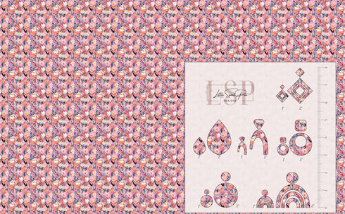 3502 - Floral Medley on Pink