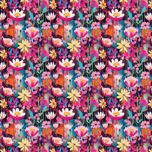 3509 - Oil Painted Flowers (Large)