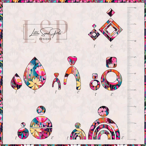 3509 - Oil Painted Flowers (Large)