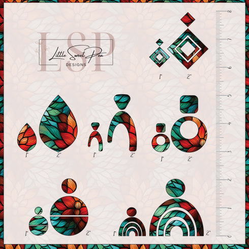 0355 - Christmas Stainglass