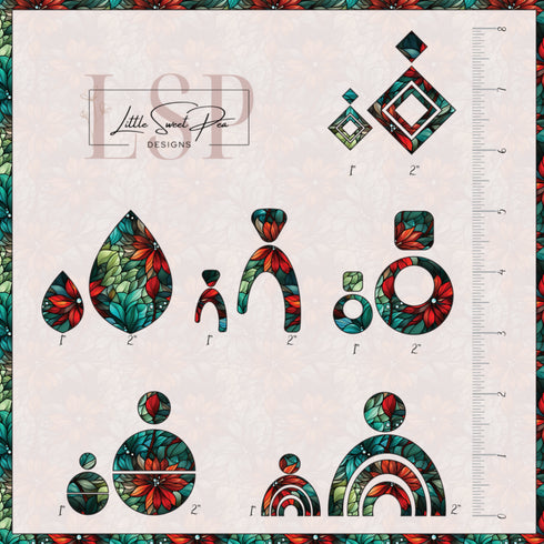 0357 - Christmas Stainglass 3