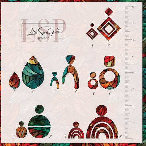 0358 - Poinsettia Stainglass