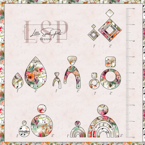 0036 - Floral Music Notes