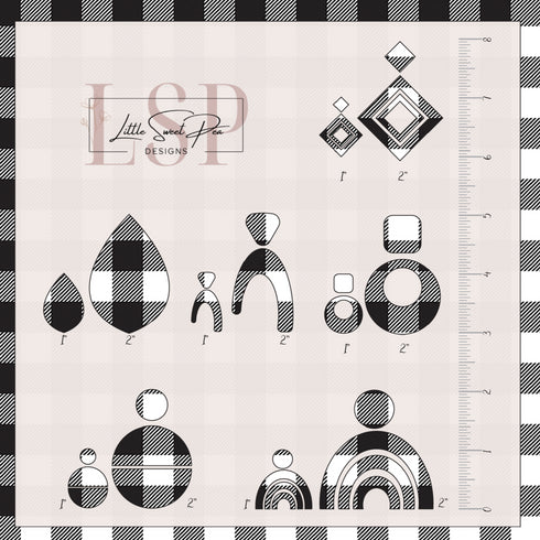 0037 - Black & White Plaid