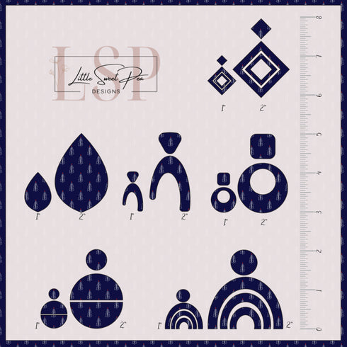 0385 - Blue Christmas Trees