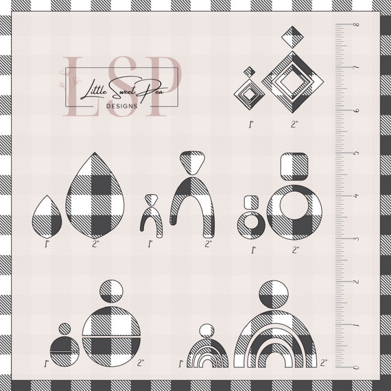 0038 - Small Gray & White Plaid