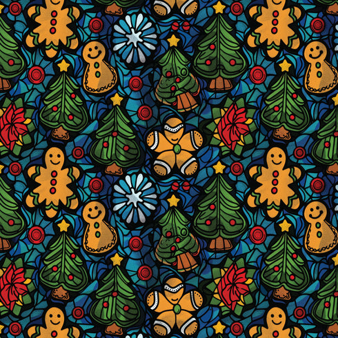 0396 - Gingerbread Stainglass