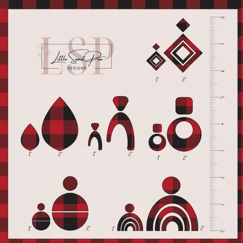 0039 - Red & Black Buffalo Plaid (Regular Size)