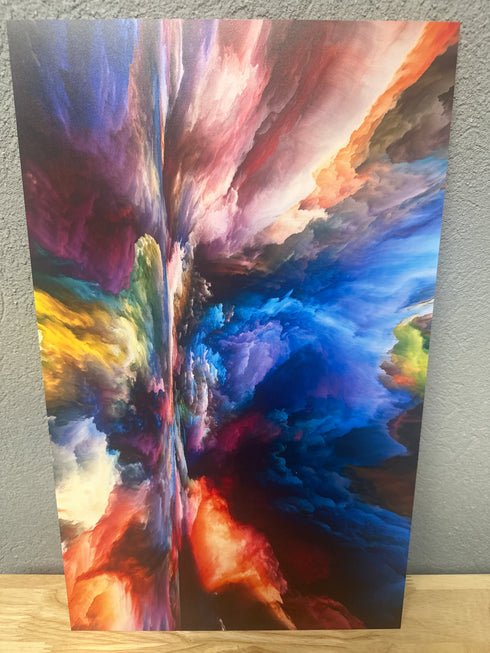 Ready to Go: 1/8” Rainbow Clouds MDF - Single Sided