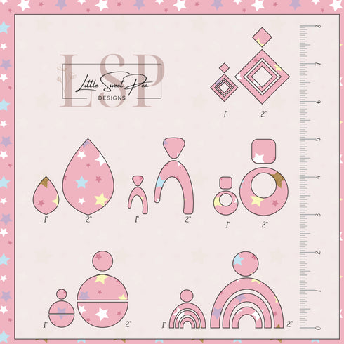 0003 - Pink and Gold Stars