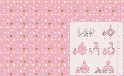 0003 - Pink and Gold Stars