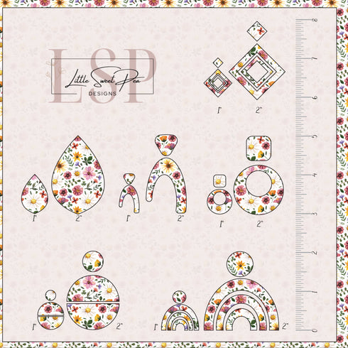 4039 - Small Dainty Pressed Flowers