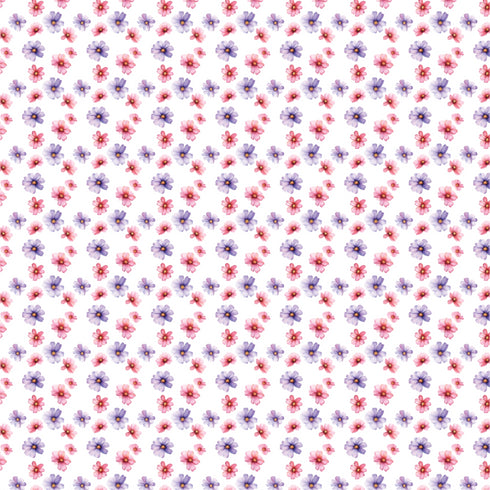 4041 - Purple and Pink Pressed Flowers