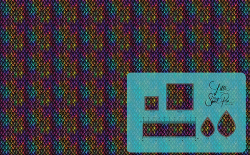 4050 - Rainbow Mermaid Scales (Small Pattern)