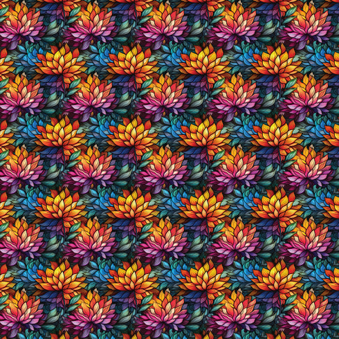 4052 - Rainbow Flowers