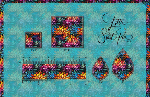 4052 - Rainbow Flowers