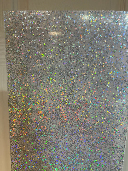 Starburst Holographic Glitter - 1/8" Acrylic Sheet