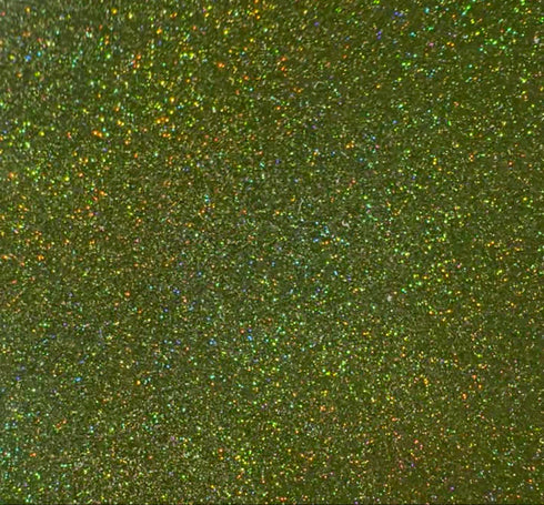 Peridot Holographic Glitter - 1/8" Acrylic Sheet