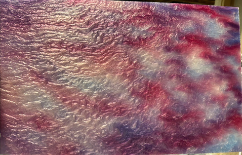 Raspberry Glitter Ripple - 1/8" Acrylic Sheet