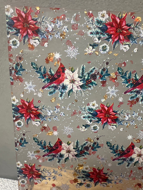 Ready to Go: 1/8” Cardinal on Gold Fleck Petals