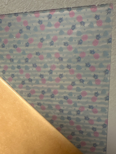 Scratch and Dent: 1/8” Pineapple/Flamingo Combo - - Clear