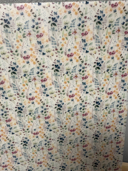 Ready to Go: 1/8” Wildflowers White Matte - Single Sided