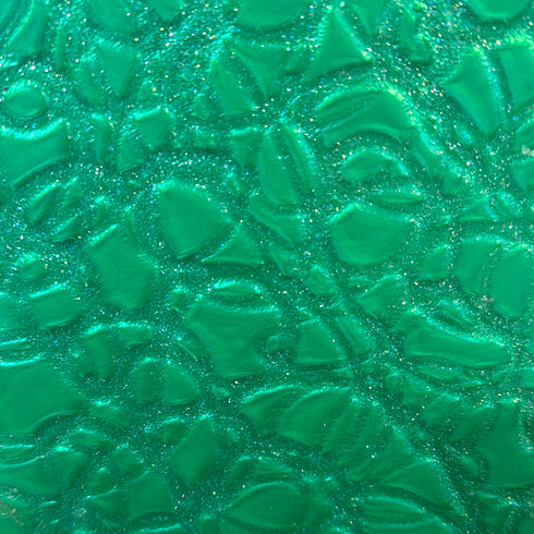 Scratch and Dent: Green Cracked Ice - 1/8" Acrylic Sheet