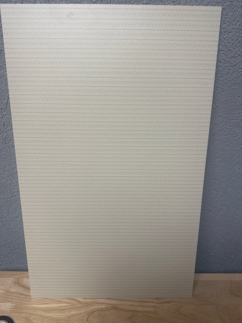 Scratch and Dent: 1/8” Sweater Pattern on Ivory - Double Sided