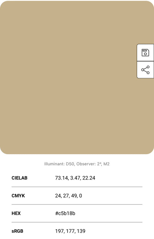 Tuscan Beige - Gloss - 1/8" Cast Acrylic Sheet