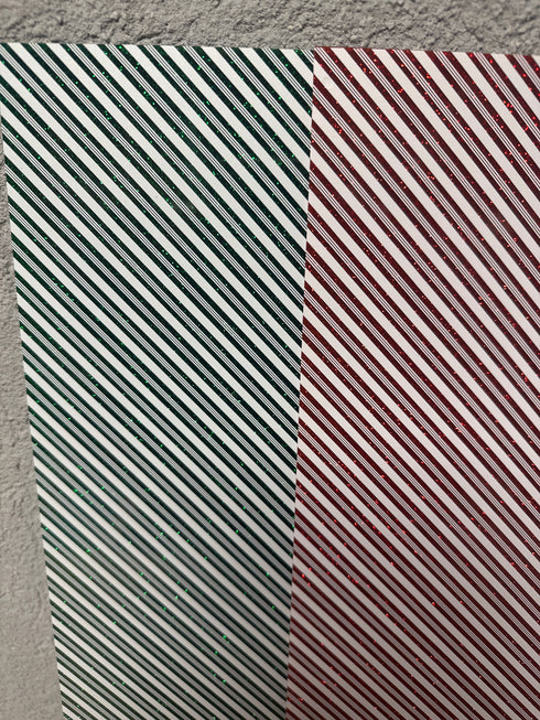 Ready to Go: White Stripes on Glitter