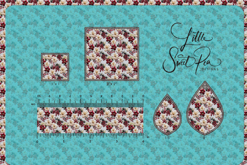 6094 - Embroidered Delicate Flowers