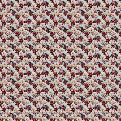 6094 - Embroidered Delicate Flowers