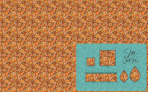 7005 - Retro Floral Fall Pattern
