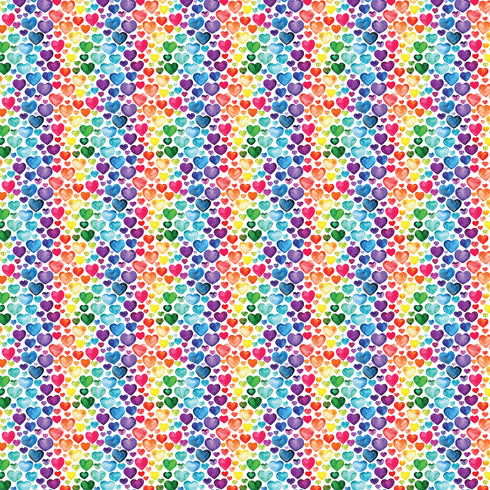 7023 - Rainbow Hearts