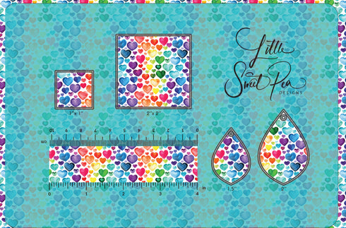 7023 - Rainbow Hearts