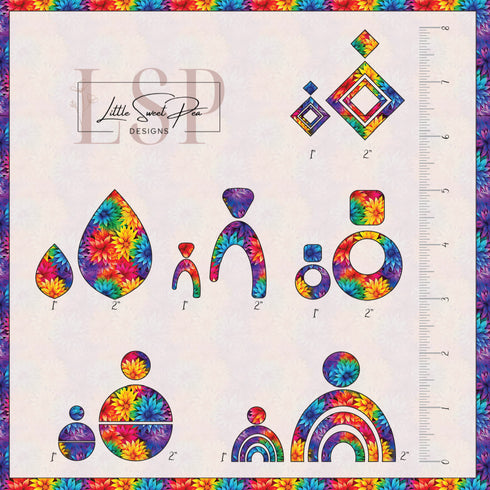 0070 - Rainbow Hearts & Floral