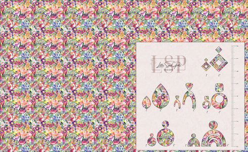 0072 - Watercolor Floral Medley