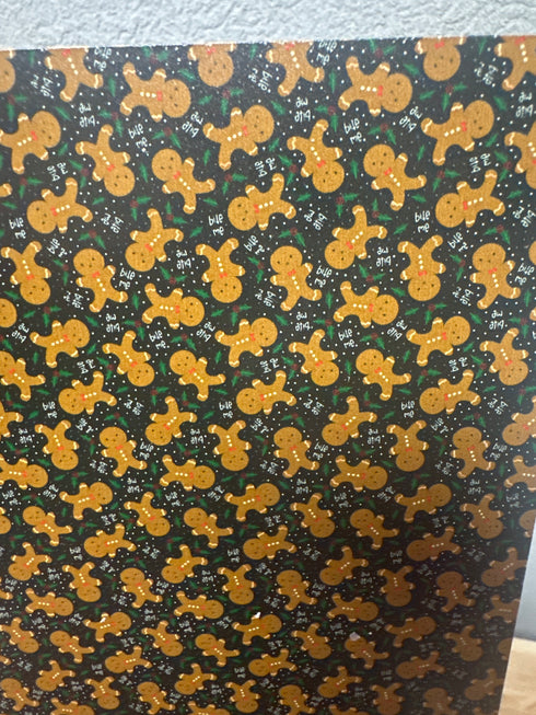 Ready to Go: 1/8” Bite Me Gingerbread on Black