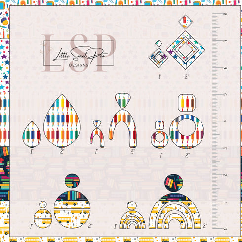 0077 - Everything School Combo Board (1.95" Patterns)