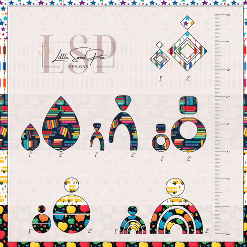 0077 - Everything School Combo Board (1.95" Patterns)