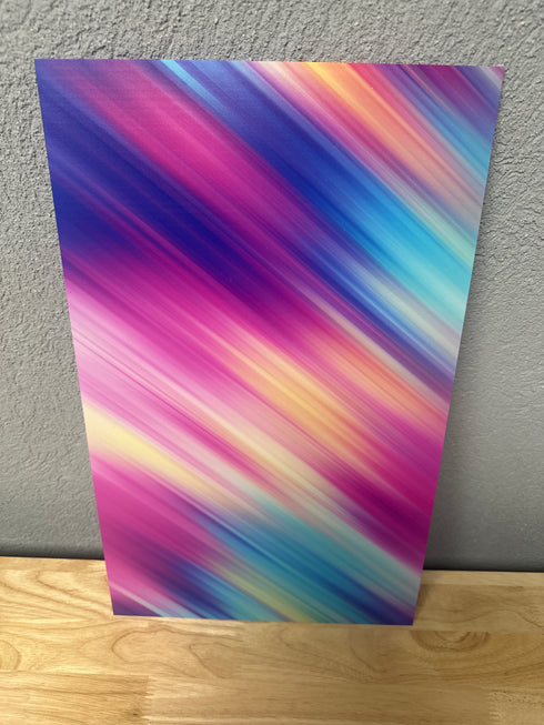 Scratch and Dent: 1/8” Abstract Lines on Clear