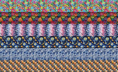 0080 - Floral Medley (1.95" Earring Set)