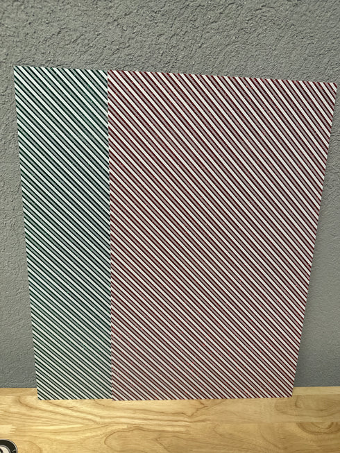 Ready to Go: White Stripes on Glitter