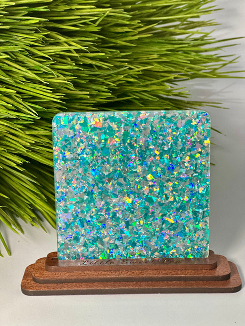 Aqua Breeze Flakes - 1/8" Acrylic Sheet