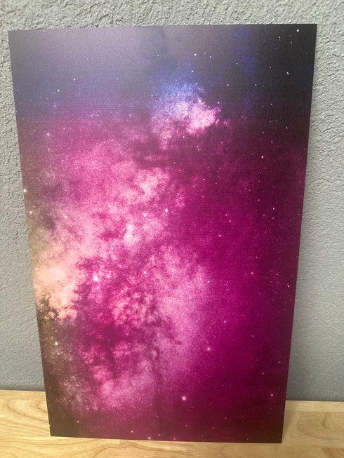 Scratch and Dent: 1/8” Lost Ink Galaxy - White - Single Sided